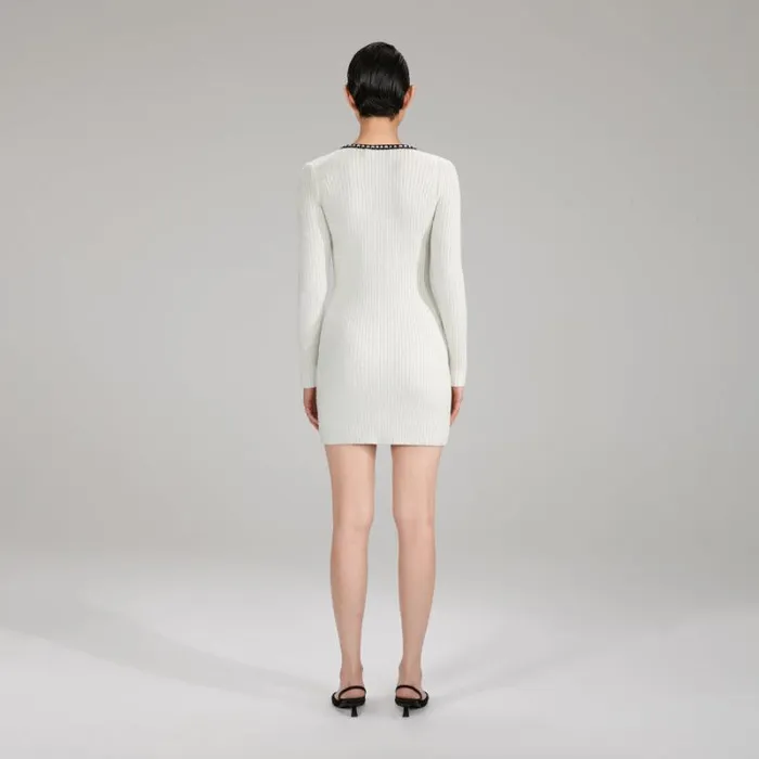 Bottoms Woman SelfPortrait Melange Knit Mini Skirt Bottoms Woman SelfPortrait Melange Knit Mini Skirt