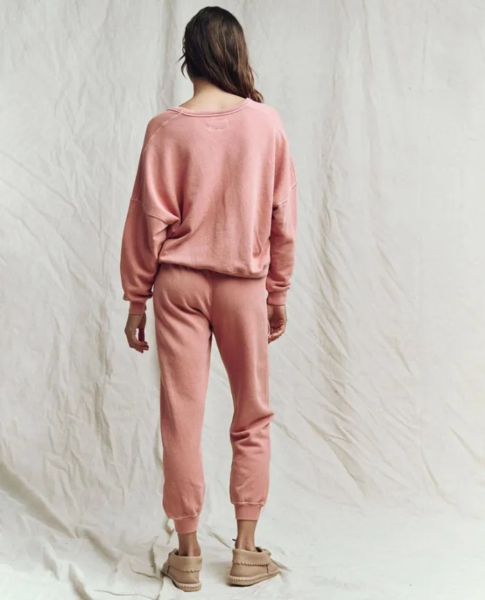 Bottoms Women039s The Great The Cropped Sweatpant Rose