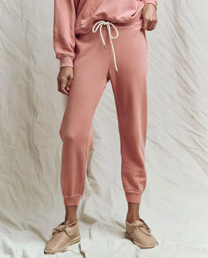 Bottoms Women039s The Great The Cropped Sweatpant Rose