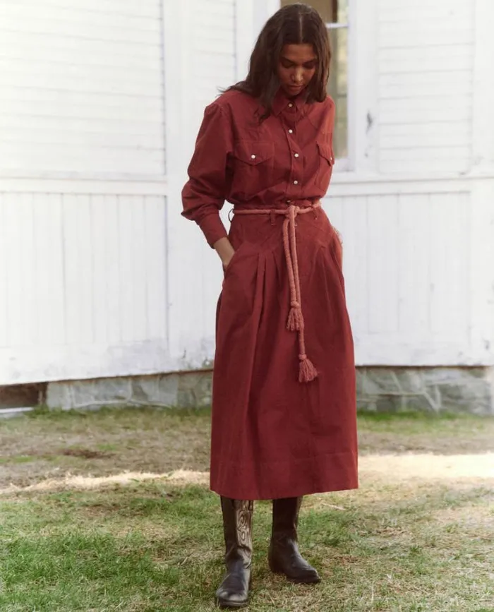 Bottoms Women039s The Great The Field Skirt Strawberry Jam