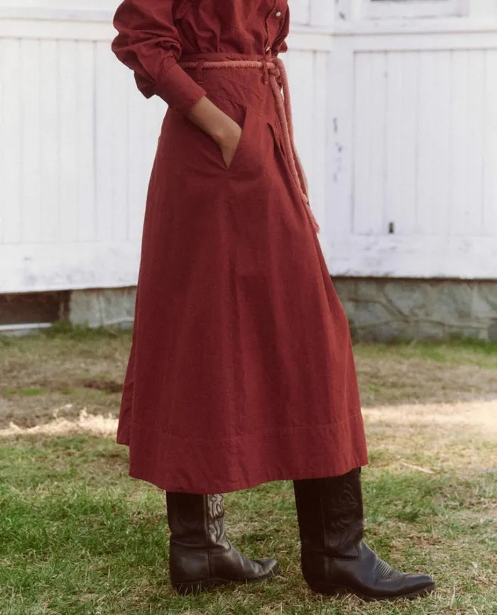 Bottoms Women039s The Great The Field Skirt Strawberry Jam