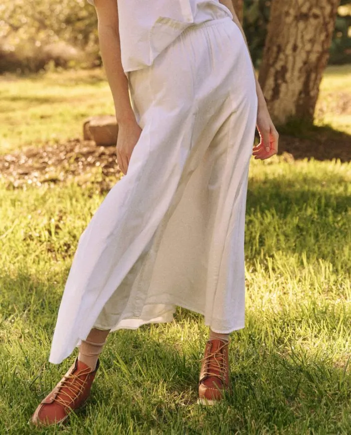 Bottoms Women039s The Great The Godet Skirt White