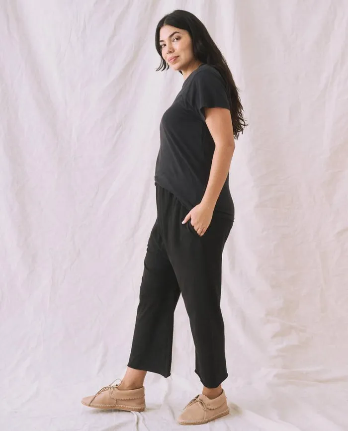 Bottoms Women039s The Great The Jersey Crop Almost Black
