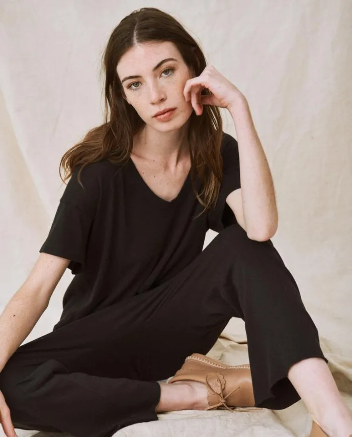 Bottoms Women039s The Great The Jersey Crop Almost Black