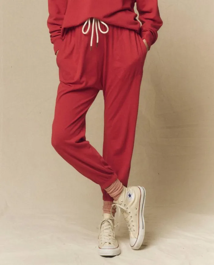 Bottoms Women039s The Great The Jersey Jogger Pant Gemstone