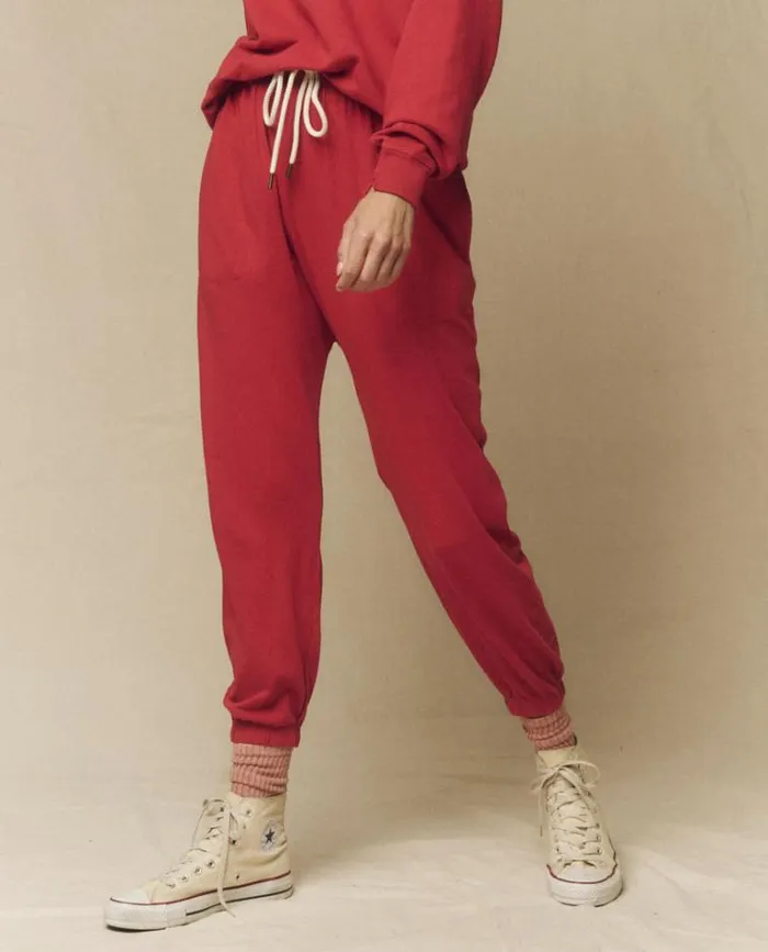 Bottoms Women039s The Great The Jersey Jogger Pant Gemstone