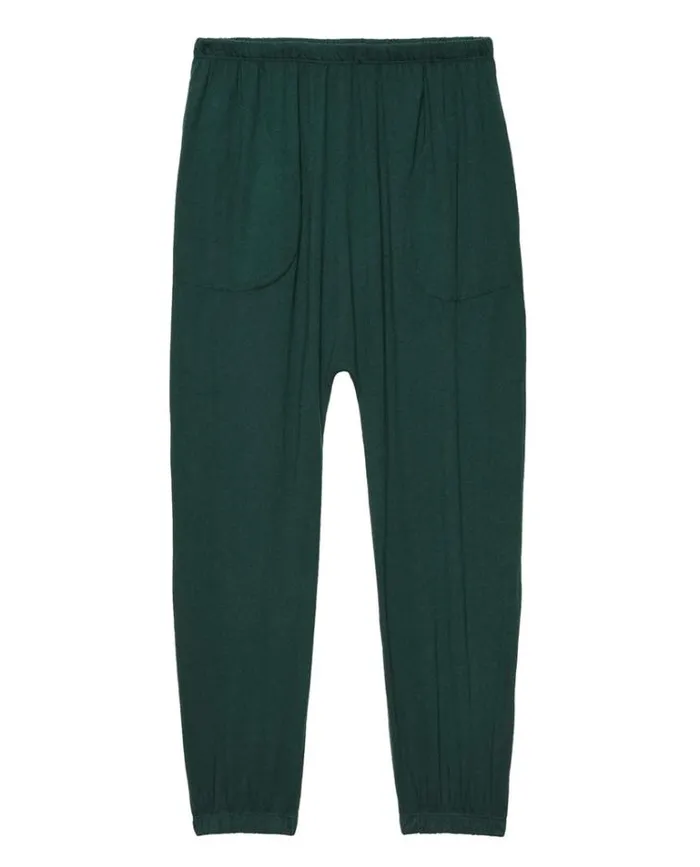 Bottoms Women039s The Great The Jersey Jogger Pant Green Grove