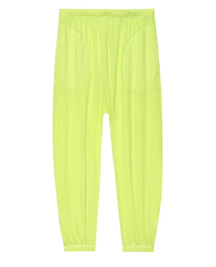 Bottoms Women039s The Great The Jersey Jogger Pant Lime Zest