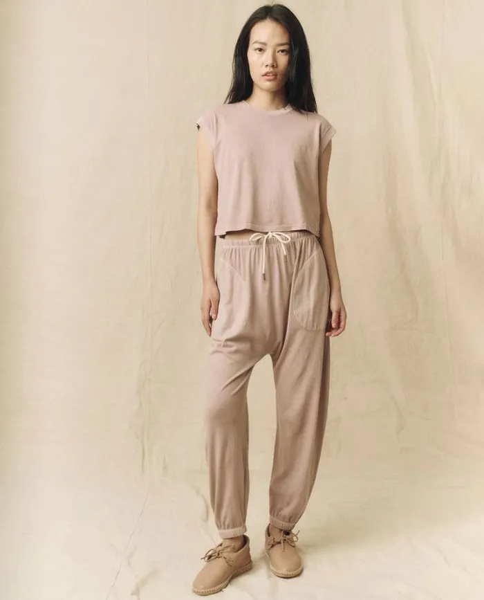 Bottoms Women039s The Great The Jersey Jogger Pant Soft Lilac