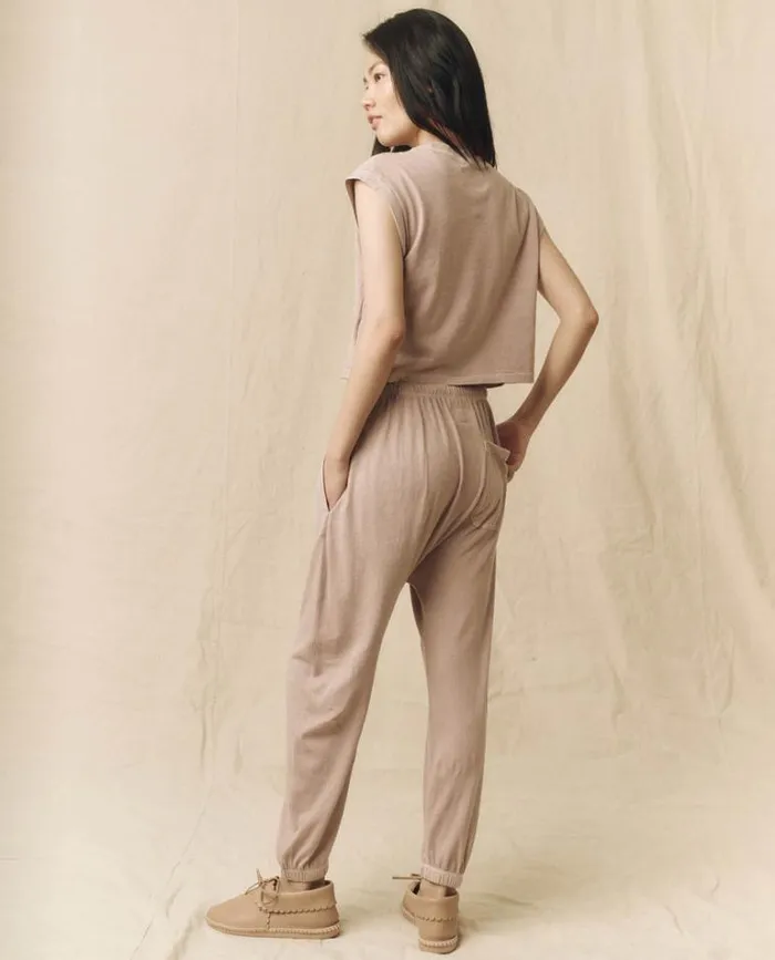 Bottoms Women039s The Great The Jersey Jogger Pant Soft Lilac