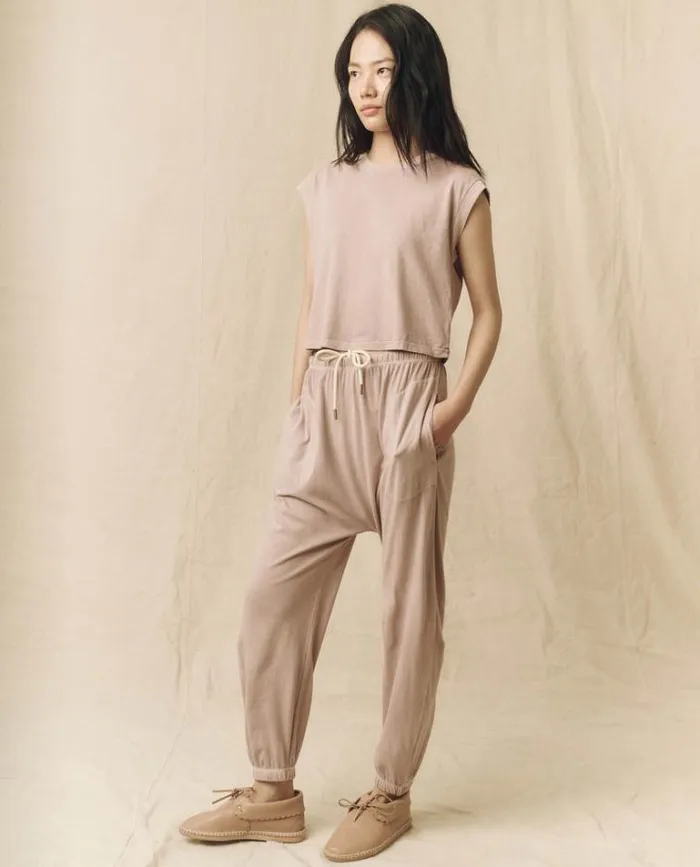 Bottoms Women039s The Great The Jersey Jogger Pant Soft Lilac