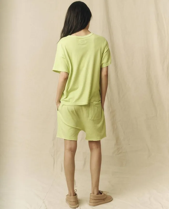 Bottoms Women039s The Great The Jersey Jogger Short Lime Zest