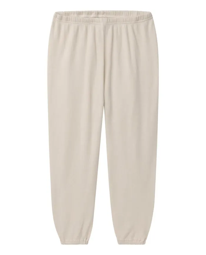 Bottoms Women039s The Great The Stadium Sweatpant Washed White