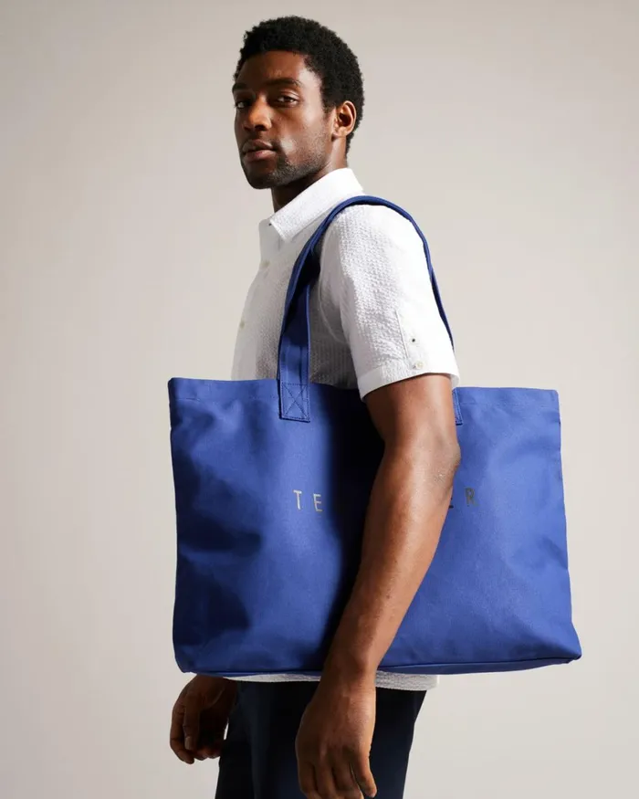 Branded Tote Bag Navy Women Ted Baker Bags