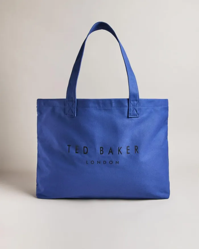 Branded Tote Bag Navy Women Ted Baker Bags Branded Tote Bag Navy Women Ted Baker Bags
