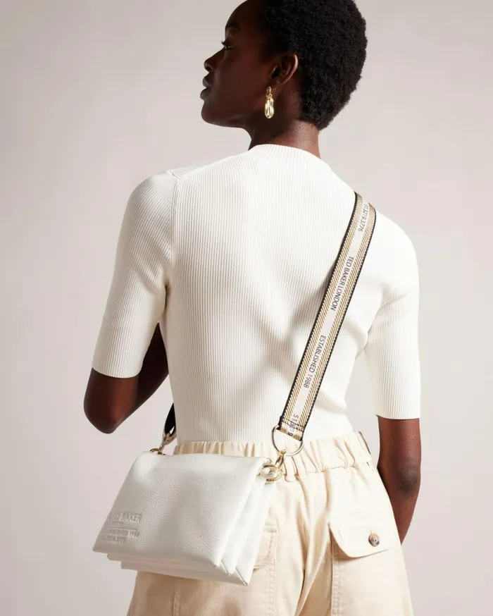 Branded Webbing Crossbody Bag Ecru Women Ted Baker Bags
