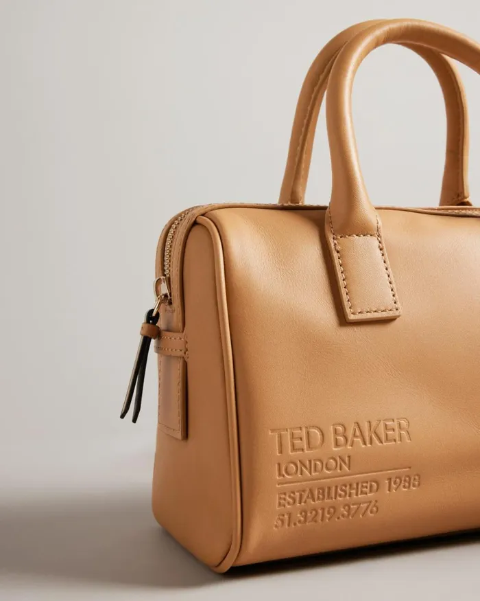 Branded Webbing Shoulder Bag Camel Women Ted Baker Bags