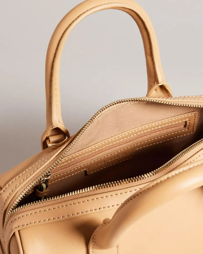 Branded Webbing Shoulder Bag Camel Women Ted Baker Bags