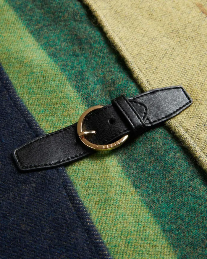 Buckle Poncho Dark Blue Women Ted Baker Scarves Buckle Poncho Dark Blue Women Ted Baker Scarves
