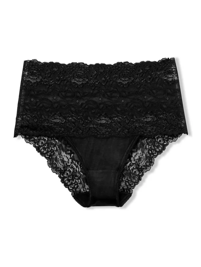 CALIDA Bottoms Brief With Lace High Waist Schwarz 8211 Women
