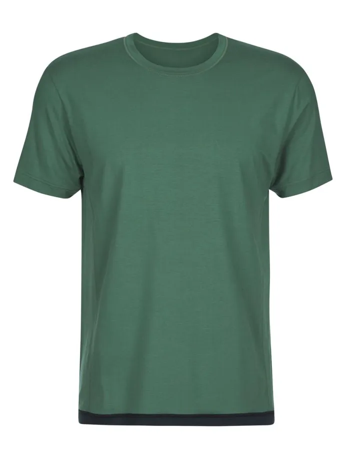 CALIDA DEEPSLEEPWEAR Shirt Short Sleeve Dark Glen 8211 Men