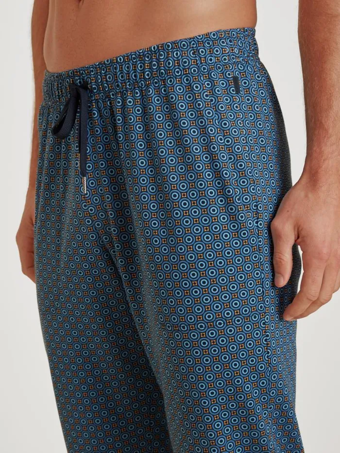 CALIDA Pyjama Pants Long Pants With Side Pockets Indian Blue 8211 Men