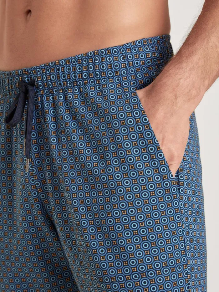 CALIDA Pyjama Pants Shorts Indian Blue 8211 Men
