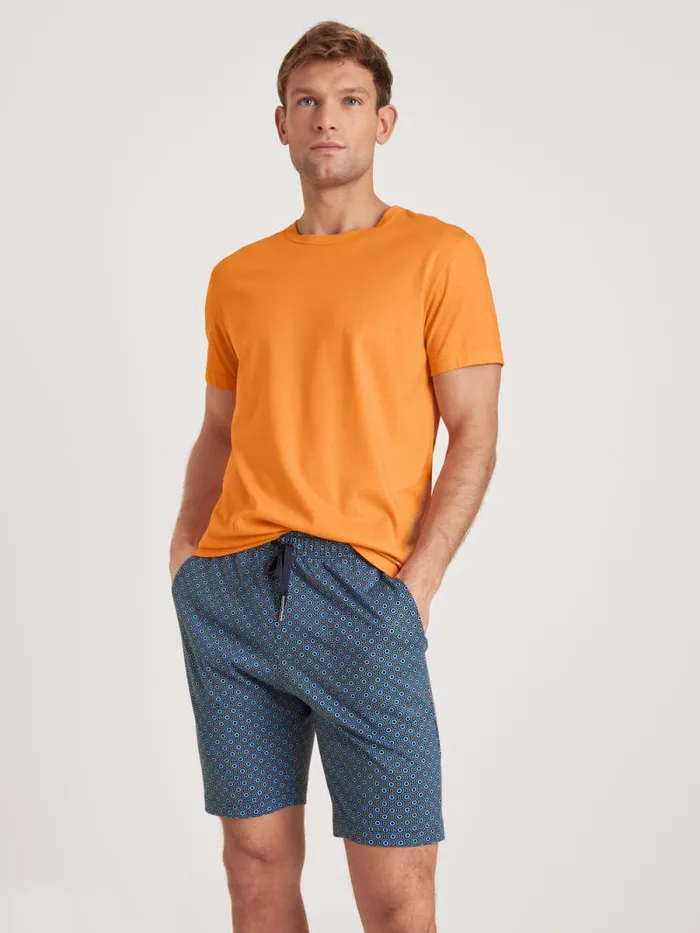 CALIDA Pyjama Pants Shorts Indian Blue 8211 Men