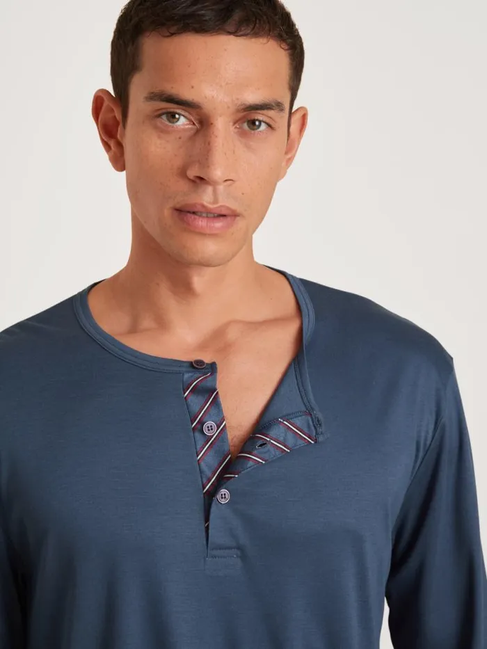 CALIDA Pyjamas Pyjama Ink Blue 8211 Men