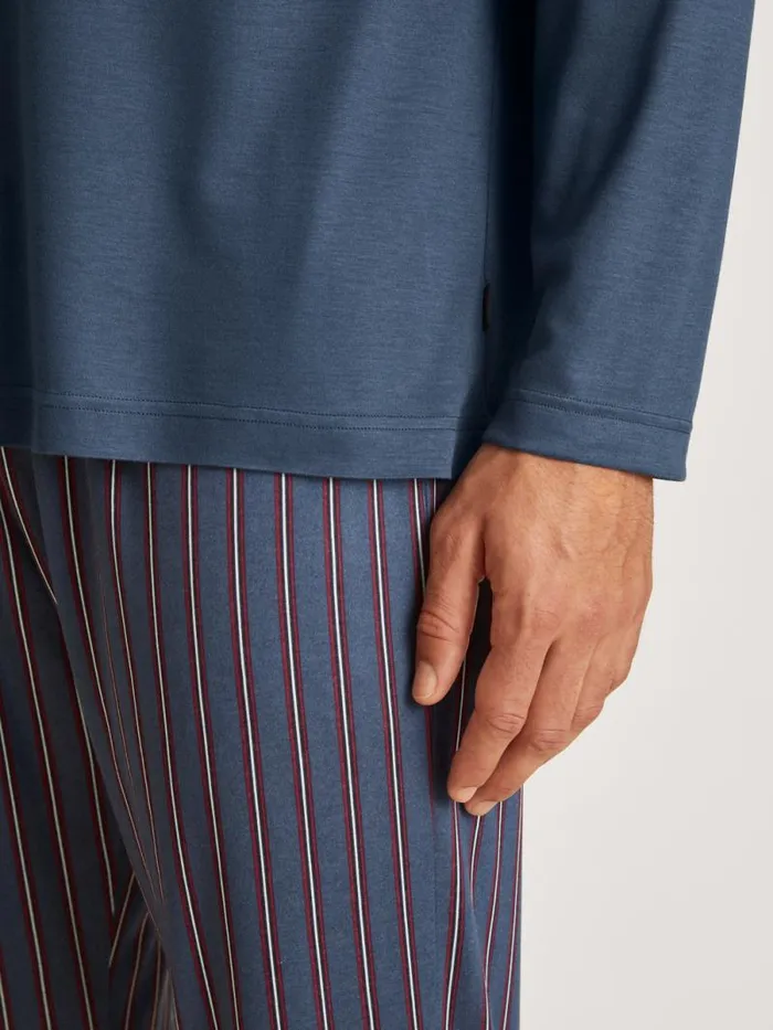 CALIDA Pyjamas Pyjama Ink Blue 8211 Men