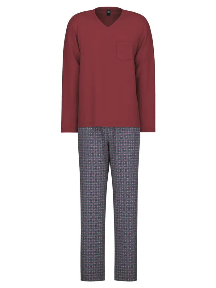 CALIDA Pyjamas Pyjama Mars Red 8211 Men