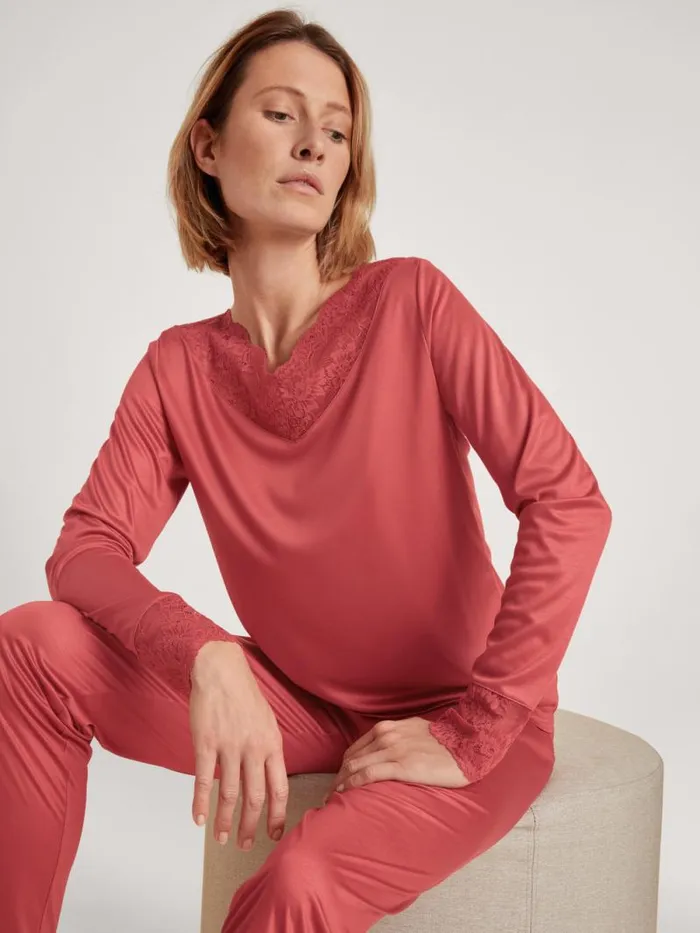 CALIDA Pyjamas Pyjama Pomegranate Red 8211 Women