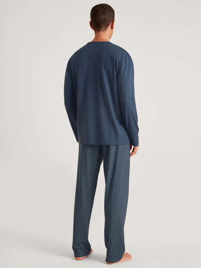 CALIDA Pyjamas Pyjama Saragossa Blue 8211 Men