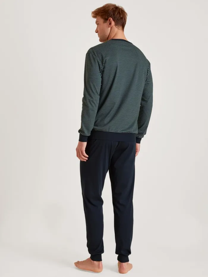 CALIDA Pyjamas Pyjama With Cuff Dark Glen 8211 Men
