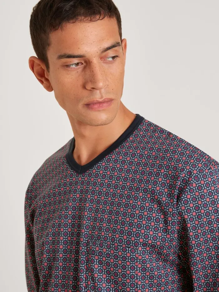 CALIDA Pyjamas Pyjama With Cuff Mars Red 8211 Men