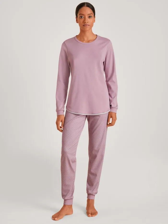 CALIDA Pyjamas Pyjama With Cuff Mauve Shadow 8211 Women