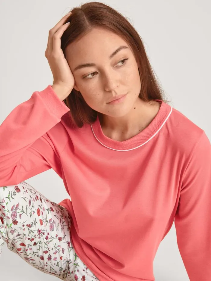 CALIDA Pyjamas Pyjama With Cuff Porcelain Rose 8211 Women