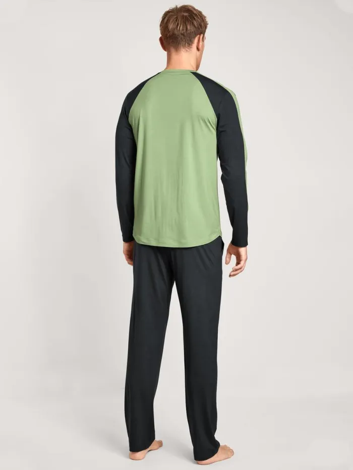 CALIDA Pyjamas Pyjamas Long Iris Green 8211 Men