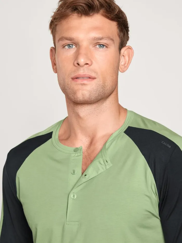 CALIDA Pyjamas Pyjamas Long Iris Green 8211 Men