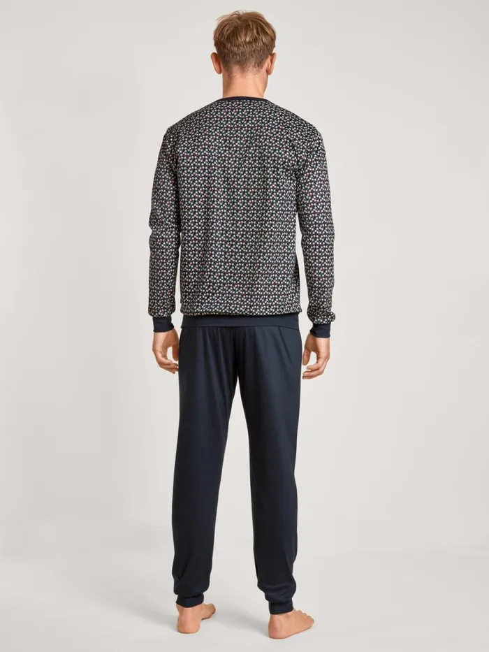 CALIDA Pyjamas Pyjamas With Cuff Dark Sapphire 8211 Men