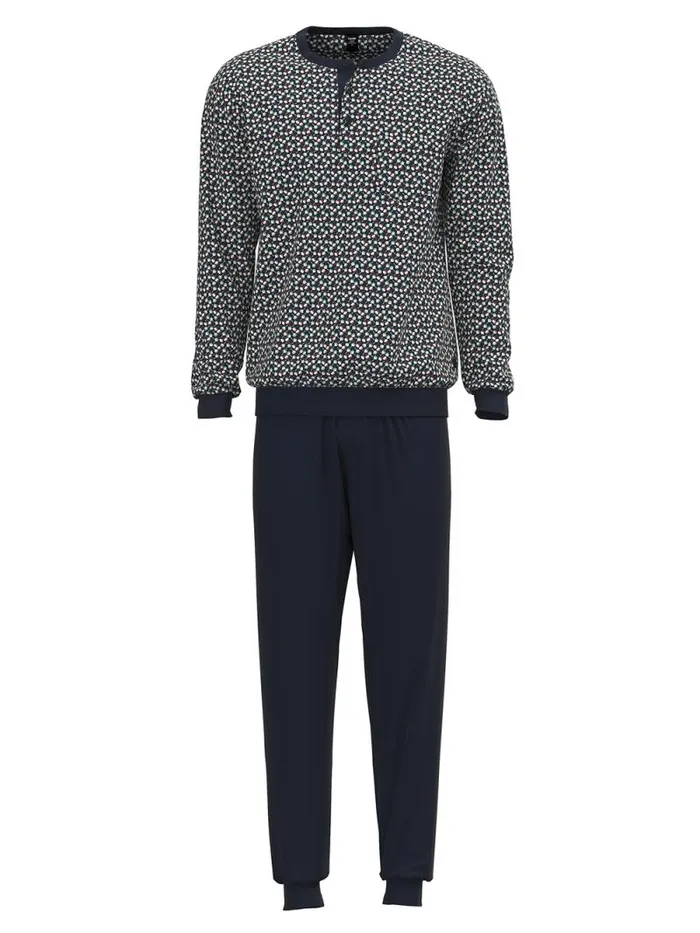 CALIDA Pyjamas Pyjamas With Cuff Dark Sapphire 8211 Men