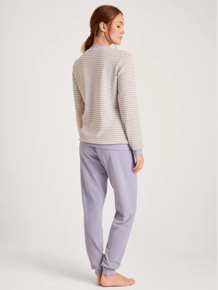 CALIDA Pyjamas Terry Pyjama With Cuff Lanquid Lavender 8211 Women