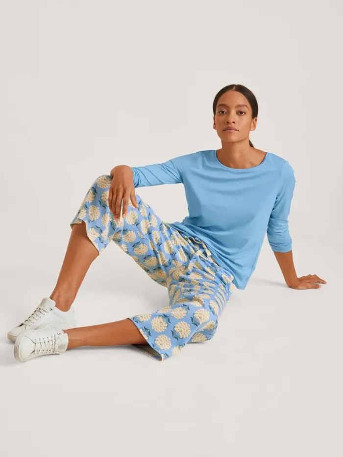 CALIDA Show All Shirt Long Sleeve Placid Blue 8211 Women