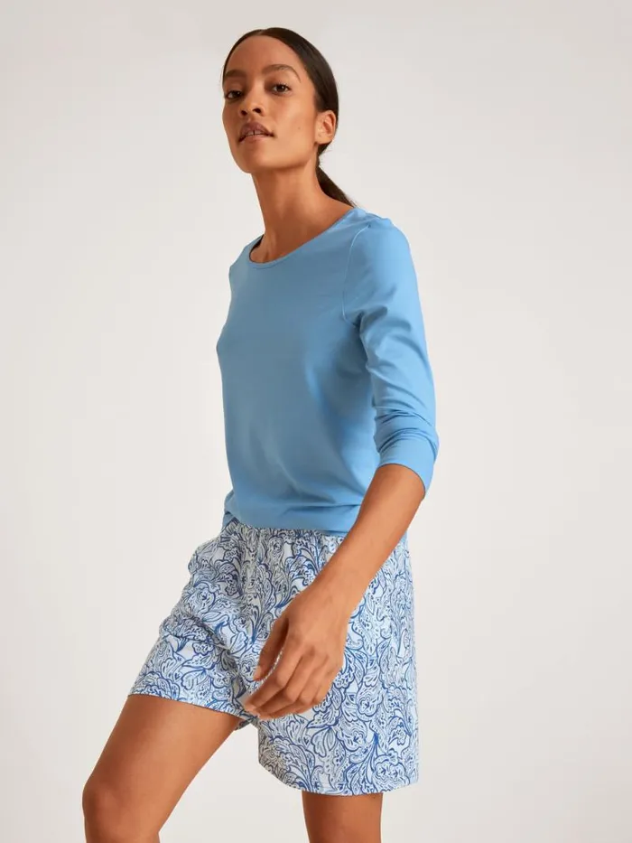 CALIDA Show All Shirt Long Sleeve Placid Blue 8211 Women