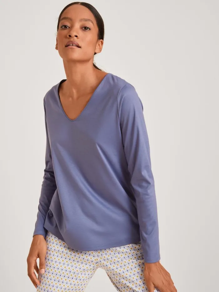 CALIDA Show All Shirt Long Sleeve Twilight Purple 8211 Women
