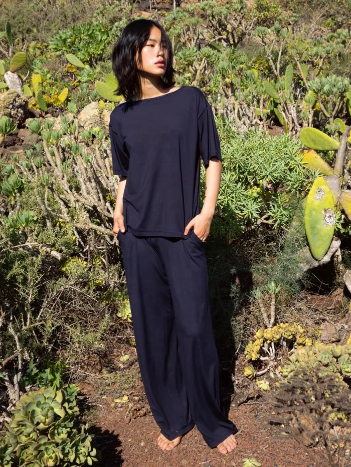 CALIDA Show All Shirt Short Sleeve Dark Lapis Blue 8211 Women