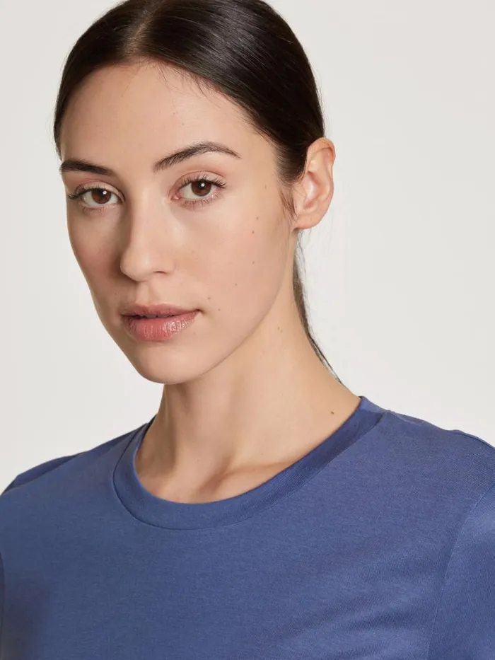 CALIDA Show All Shirt Short Sleeve Marine Water Blue 8211 Women