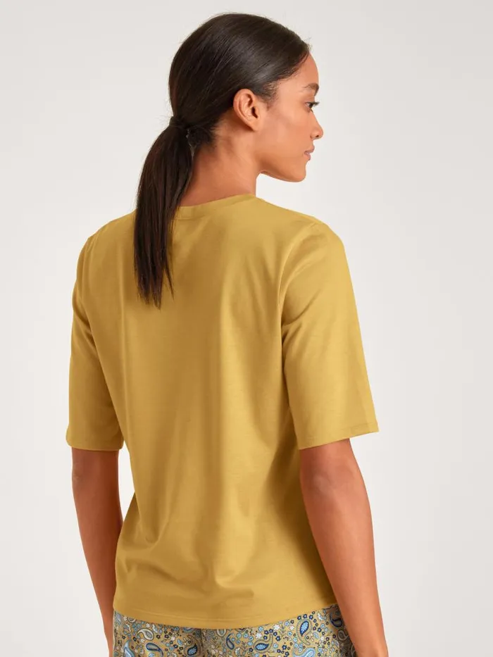 CALIDA Show All Shirt Short Sleeve Sautere Yellow 8211 Women