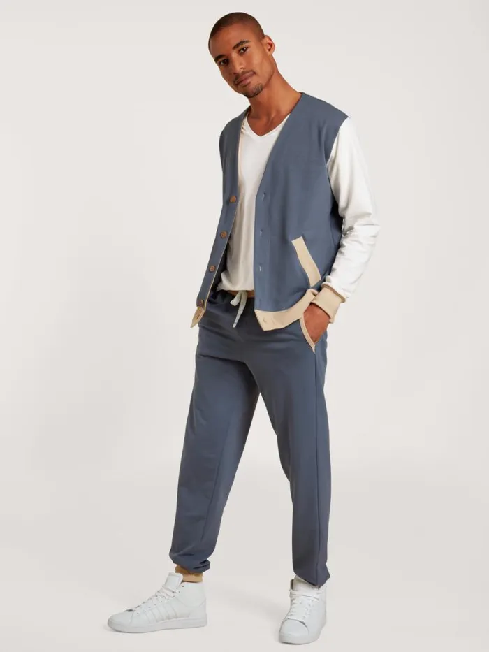 CALIDA Sweatshirts and Jackets College Jacket Cradle To Cradle Certified Grisaille Grey 8211 Men