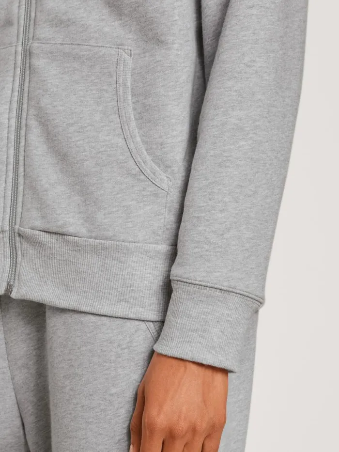 CALIDA Sweatshirts and Jackets Jacket Cradle To Cradle Certified Grey Melange 8211 Women